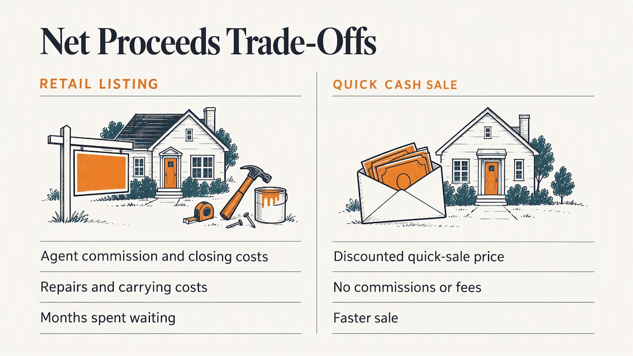 Costs that affect rental sale proceeds