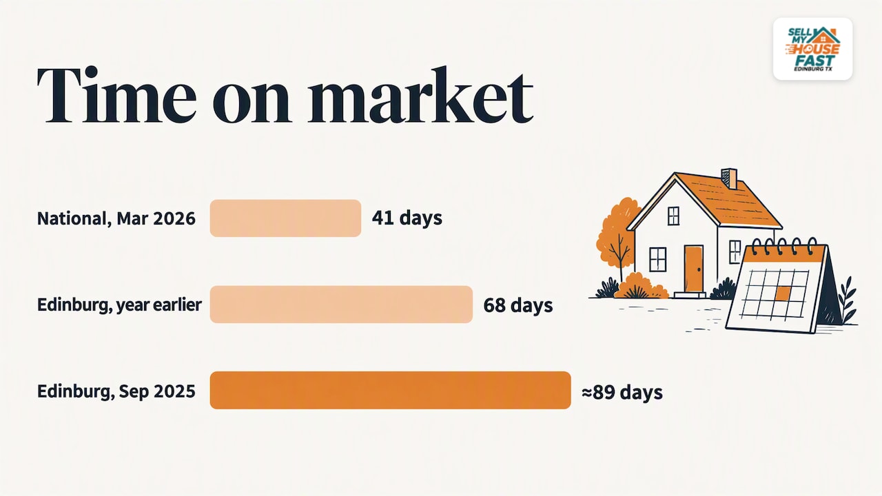 National and Edinburg days on market compared