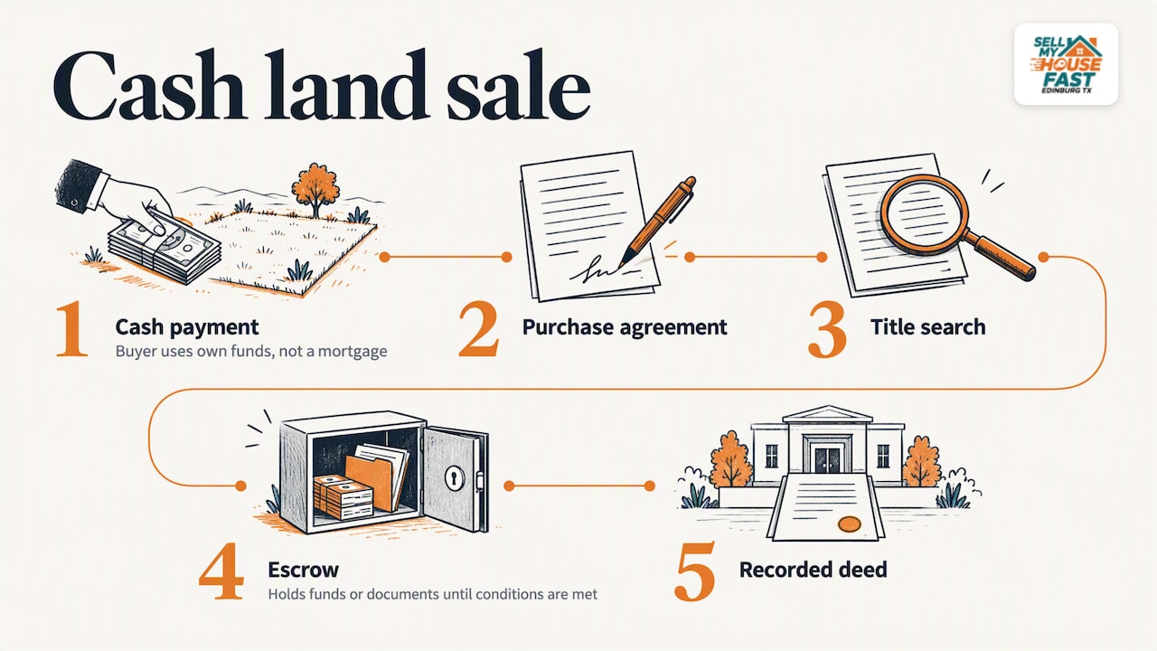 Purchase agreement through escrow to recorded deed