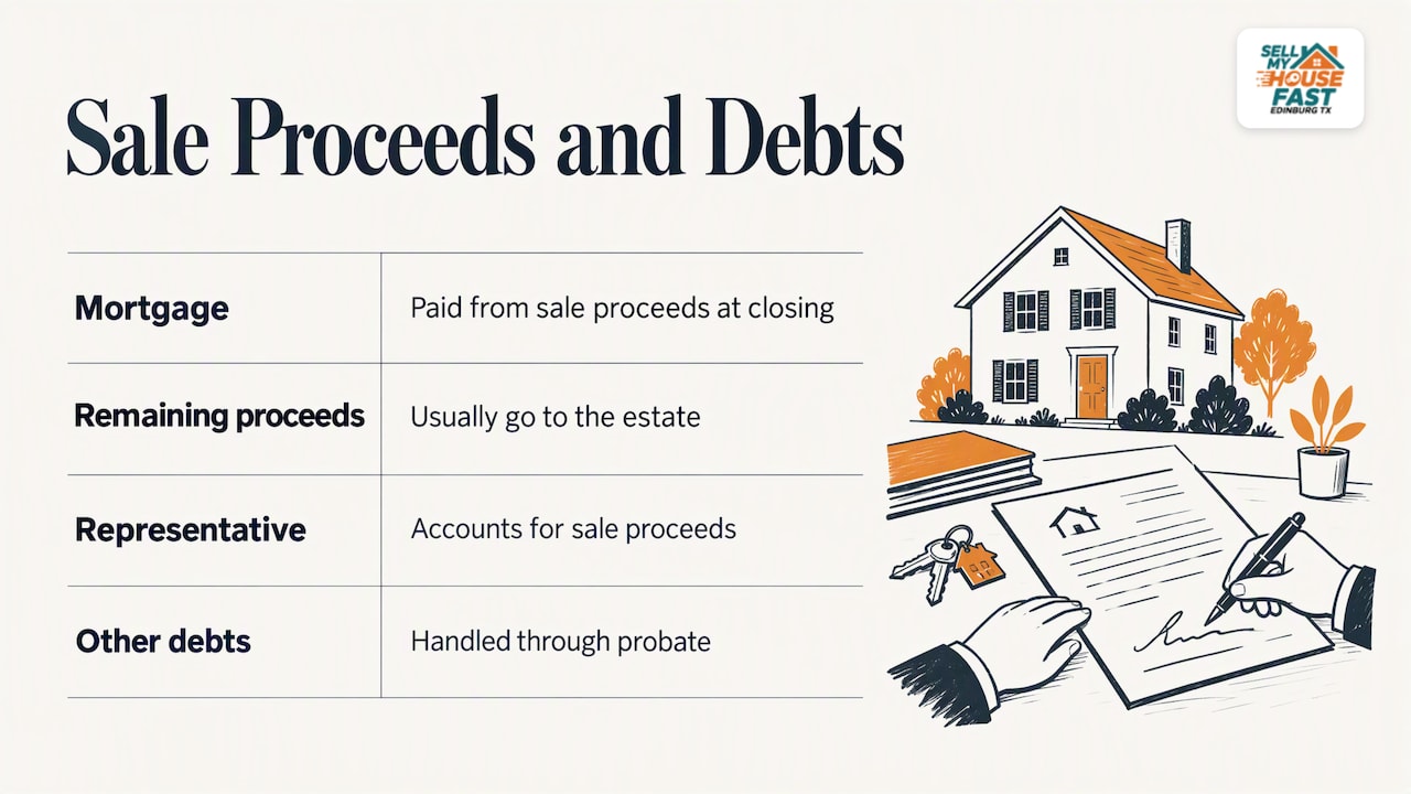 Flow of inherited home sale proceeds