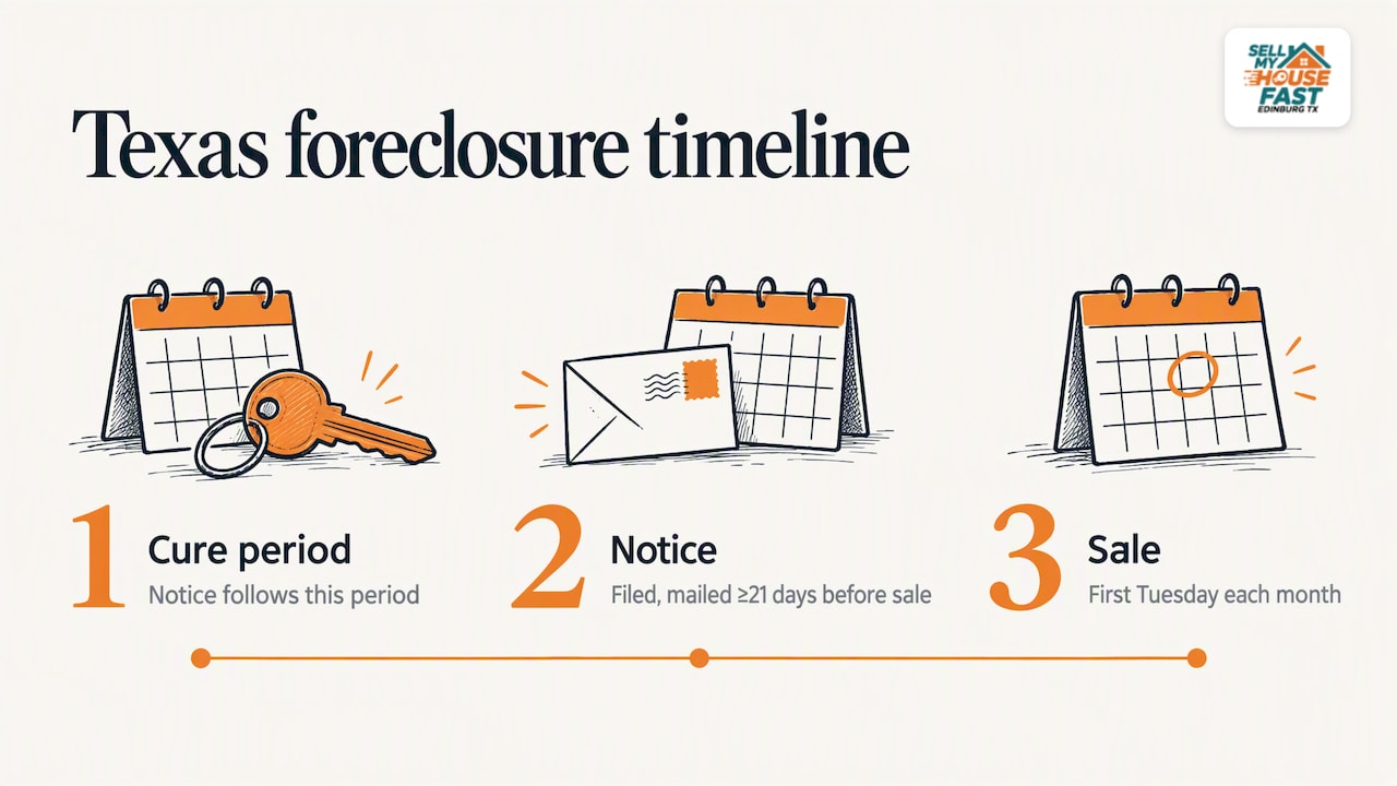 Texas foreclosure notice and sale timeline